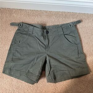 Athleta Green Cargo Shorts
